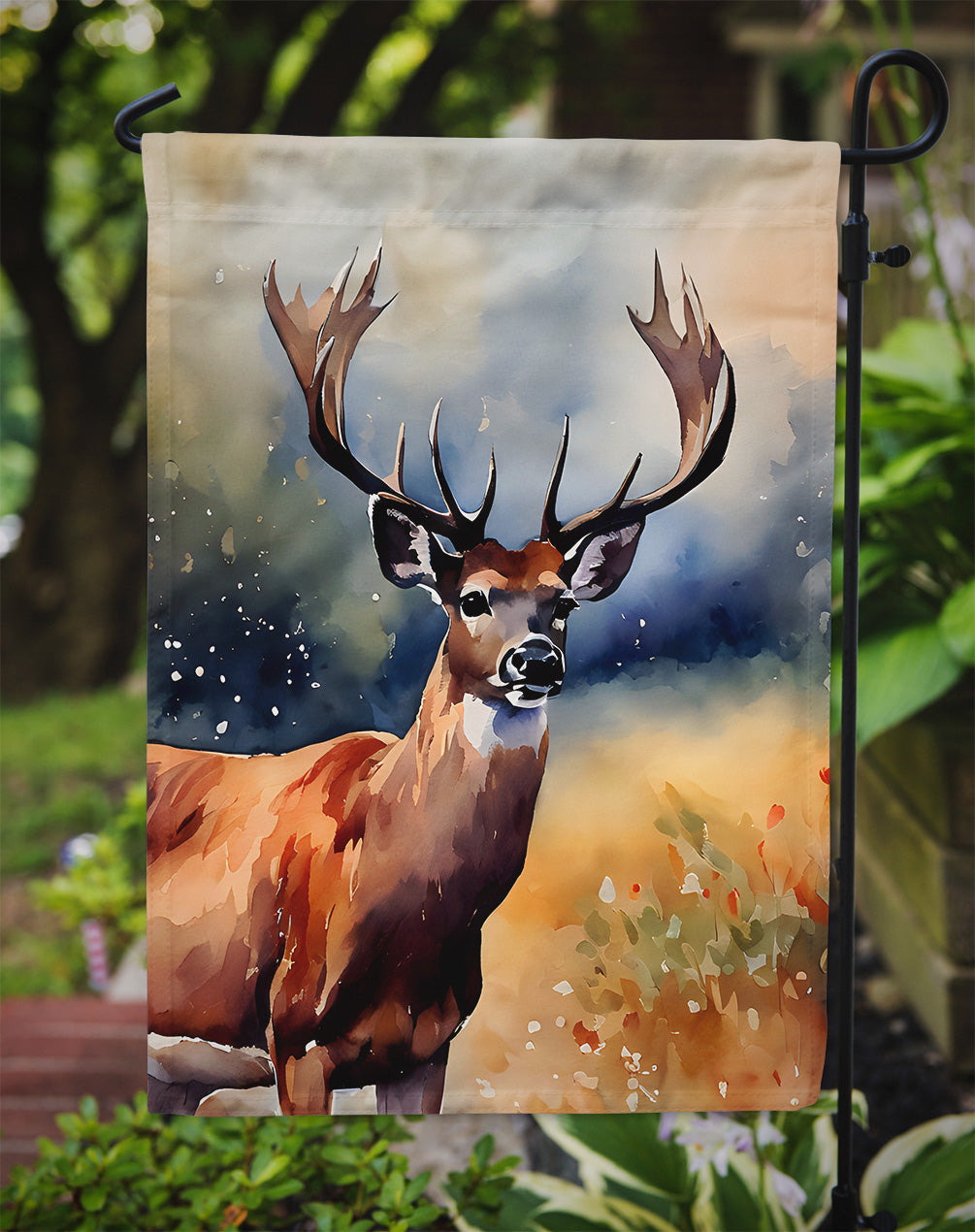 Deer Garden Flag - One Color / One Size - Home & Garden - Home Decor - Flags Banners & Accessories