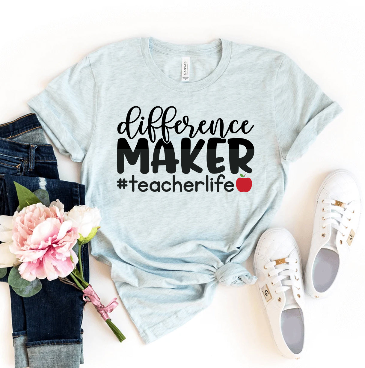 Difference Maker Teacher Life T-Shirt - Women’s Fashion - Women’s Clothing - Tops & Tees - T-Shirts