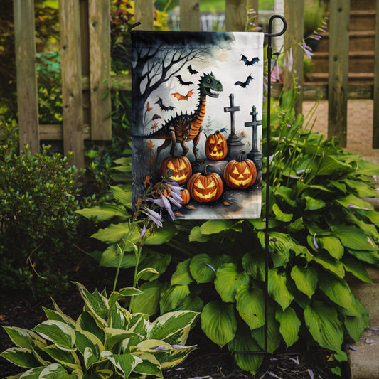 Dinosaurs Spooky Halloween Garden Flag - One Color / One Size - Home & Garden - Home Decor - Flags Banners & Accessories