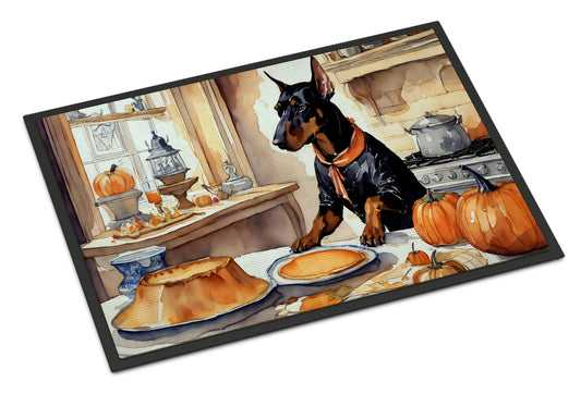 Doberman Pinscher Fall Kitchen Pumpkins Doormat - One Color / One Size - Home & Garden - Home Textile - Carpets & Rugs