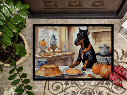 Doberman Pinscher Fall Kitchen Pumpkins Doormat - One Color / One Size - Home & Garden - Home Textile - Carpets & Rugs