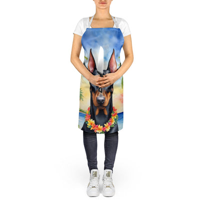 Doberman Pinscher Luau Apron - One Color / One Size - Home & Garden - Kitchen Dining & Bar - Table Decoration &