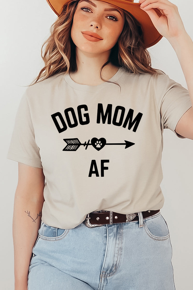 Dog Mom Af T-Shirt - Women’s Fashion - Women’s Clothing - Tops & Tees - T-Shirts