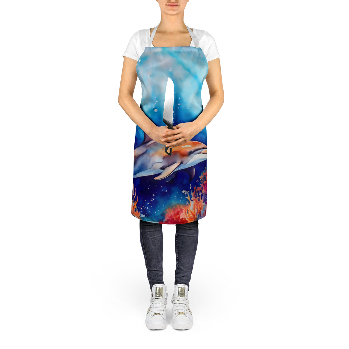 Dolphin Apron - One Color / One Size - Home & Garden - Kitchen Dining & Bar - Table Decoration & Accessories