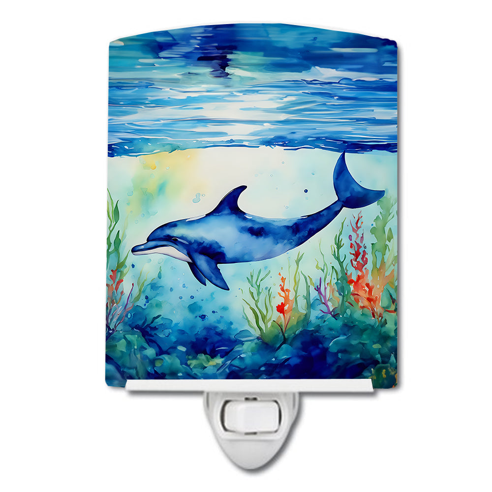 Dolphin Ceramic Night Light - One Color / One Size - Home & Garden - Home Improvement - Lights & Lighting - Night Lights