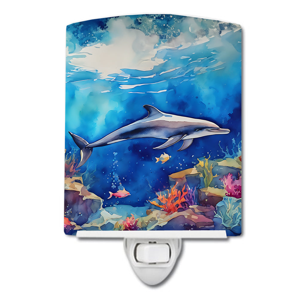 Dolphin Ceramic Night Light - One Color / One Size - Home & Garden - Home Improvement - Lights & Lighting - Night Lights