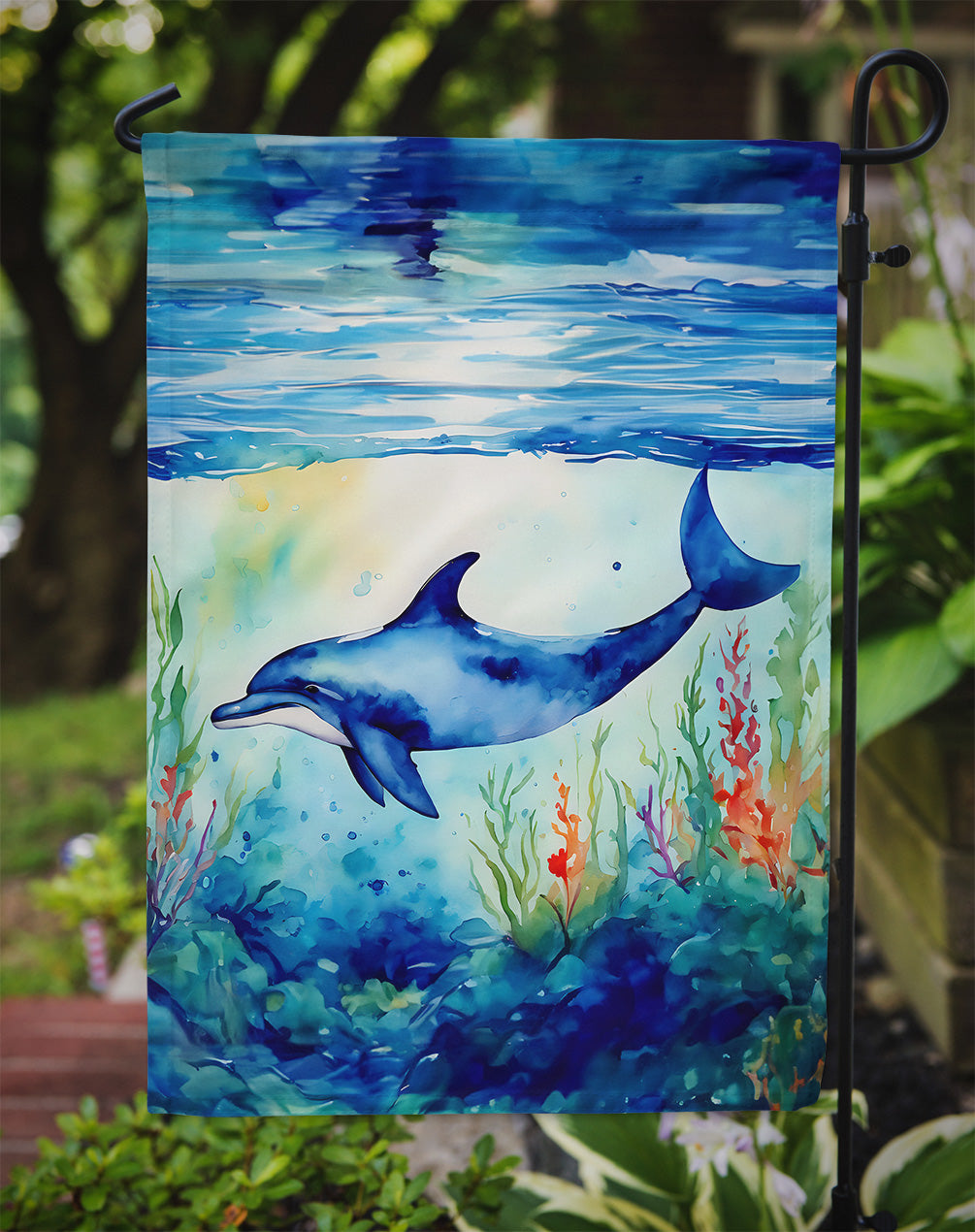 Dolphin Garden Flag - One Color / One Size - Home & Garden - Home Decor - Flags Banners & Accessories