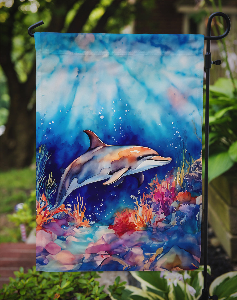 Dolphin Garden Flag - One Color / One Size - Home & Garden - Home Decor - Flags Banners & Accessories