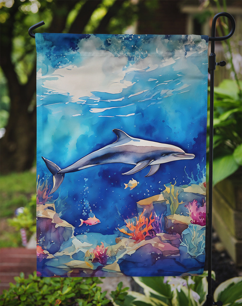 Dolphin Garden Flag - One Color / One Size - Home & Garden - Home Decor - Flags Banners & Accessories