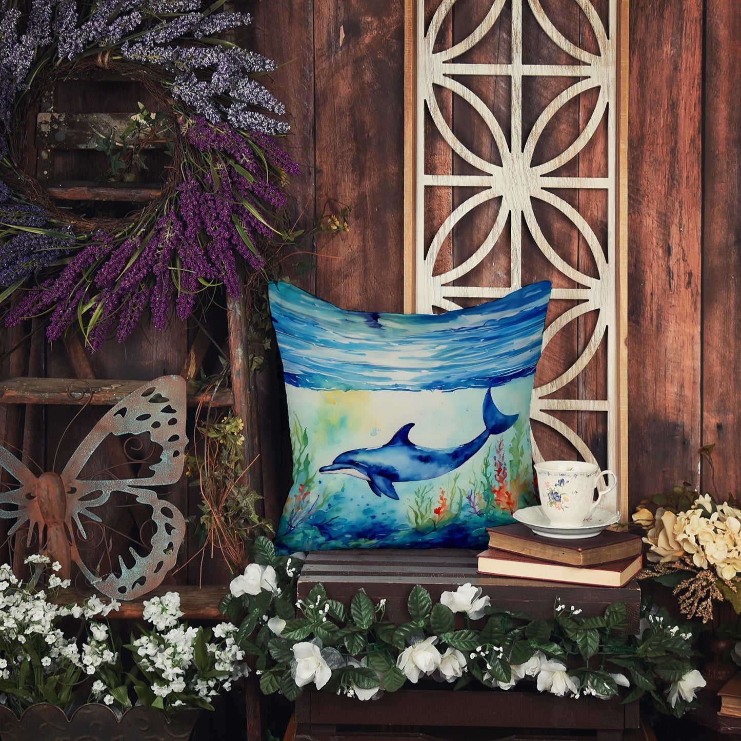 Dolphin Throw Pillow - One Color / One Size - Home & Garden - Home Textile - Pillows