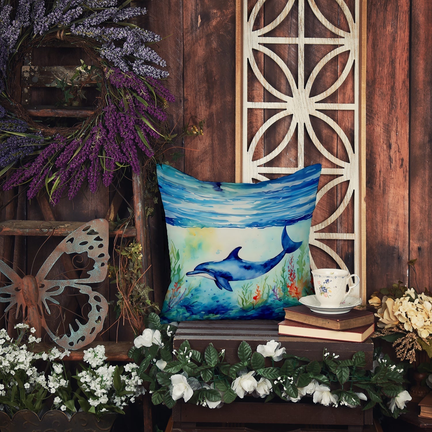Dolphin Throw Pillow - One Color / One Size - Home & Garden - Home Textile - Pillows