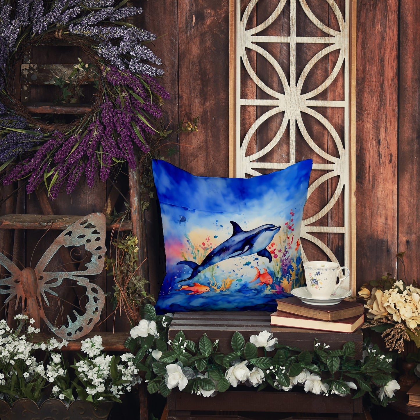 Dolphin Throw Pillow - One Color / One Size - Home & Garden - Home Textile - Pillows