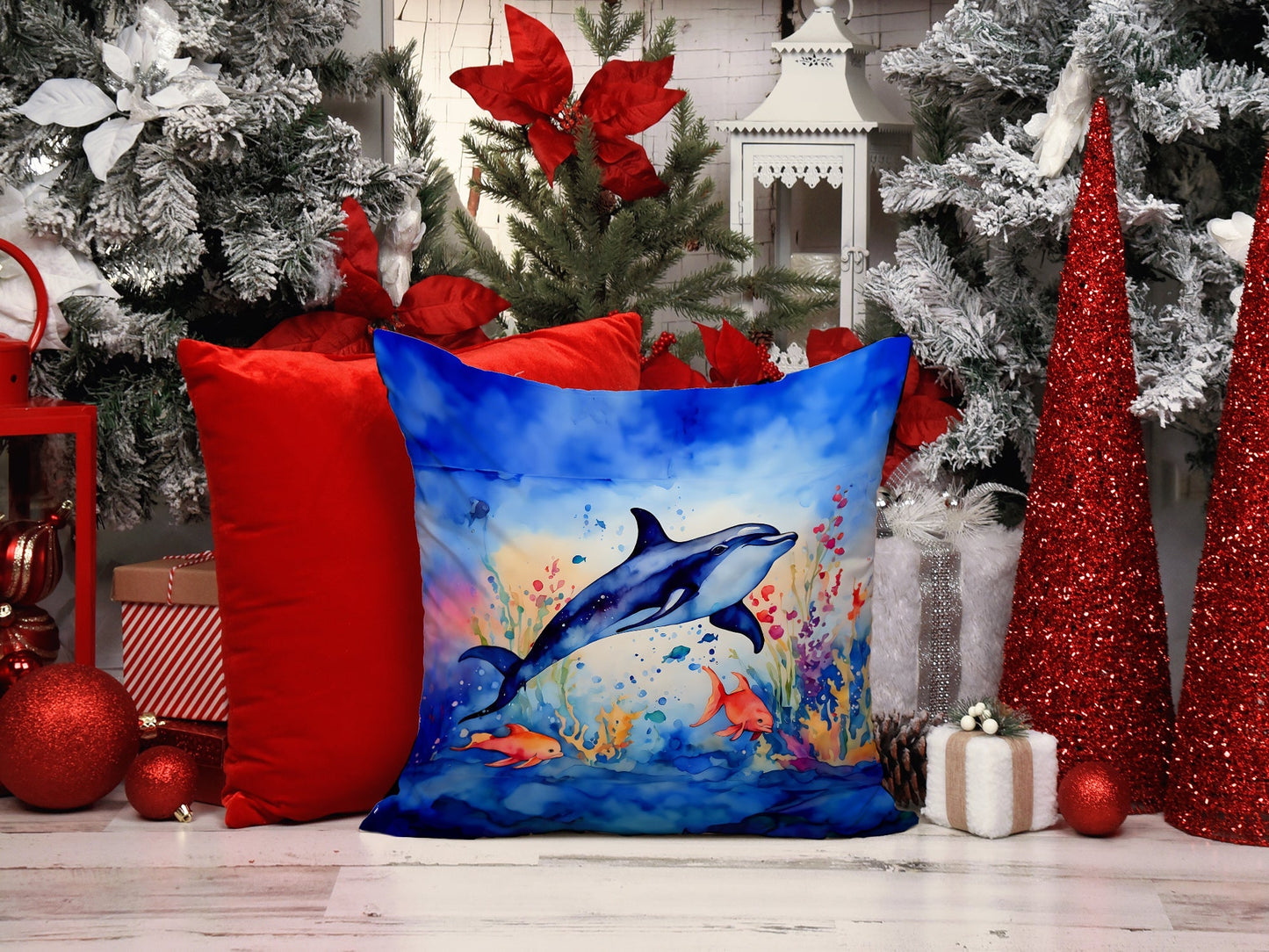 Dolphin Throw Pillow - One Color / One Size - Home & Garden - Home Textile - Pillows