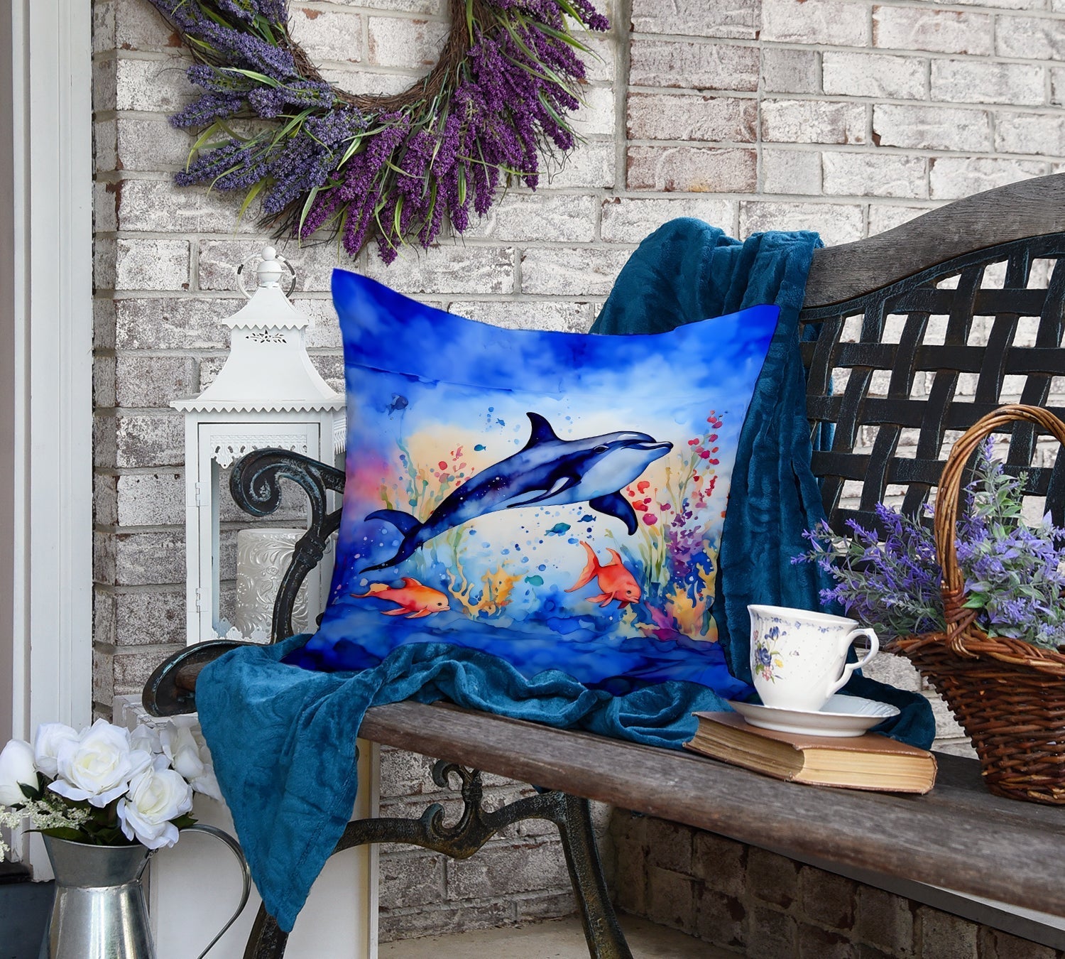 Dolphin Throw Pillow - One Color / One Size - Home & Garden - Home Textile - Pillows