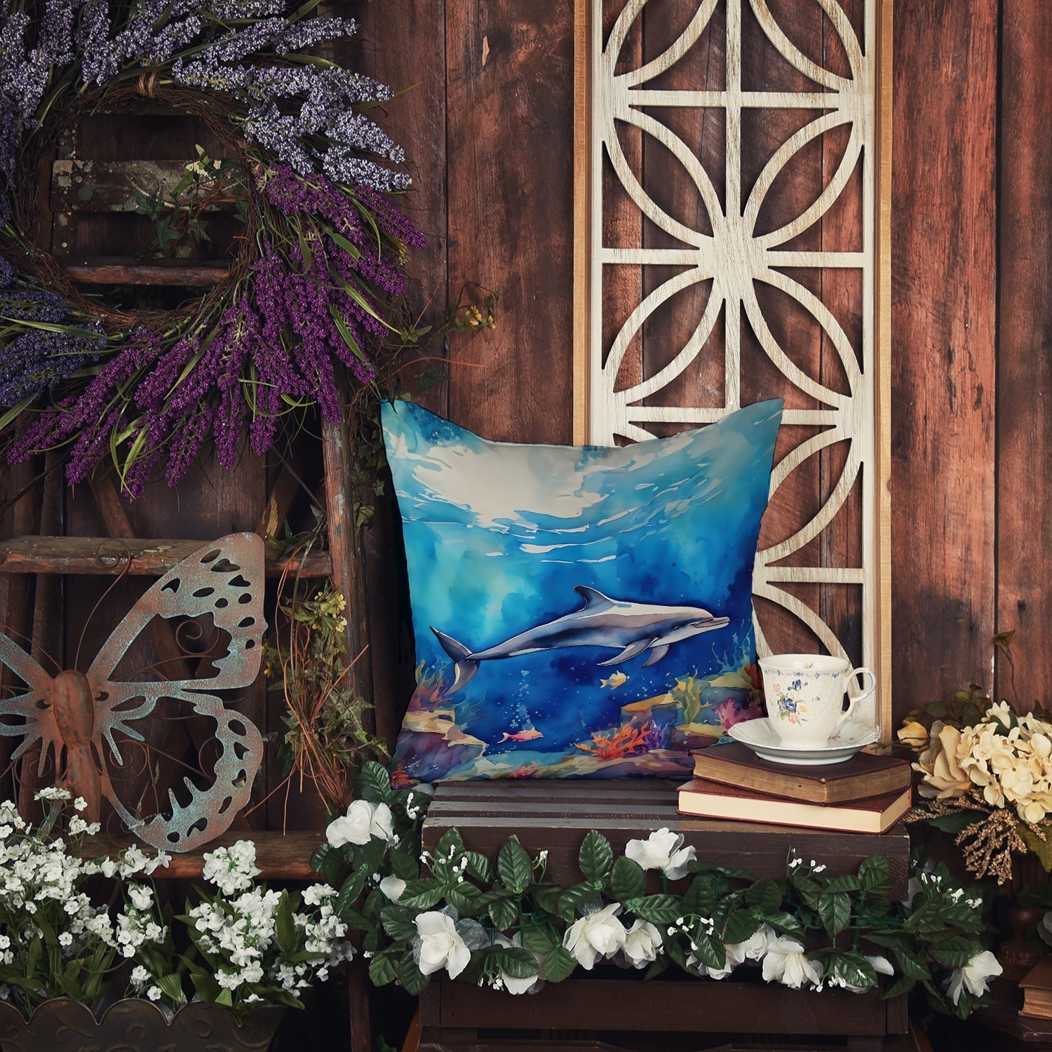 Dolphin Throw Pillow - One Color / One Size - Home & Garden - Home Textile - Pillows