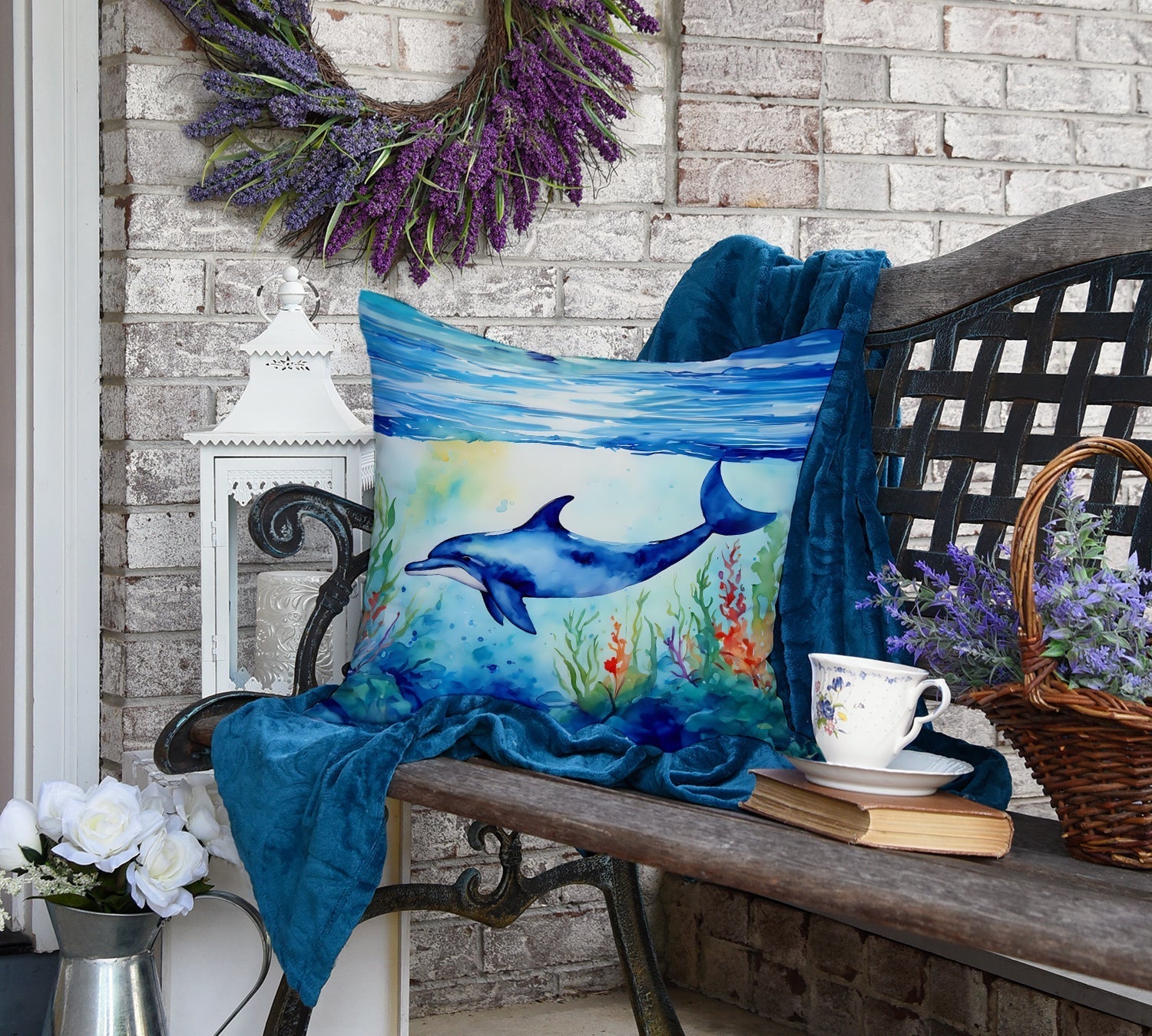 Dolphin Throw Pillow - One Color / One Size - Home & Garden - Home Textile - Pillows