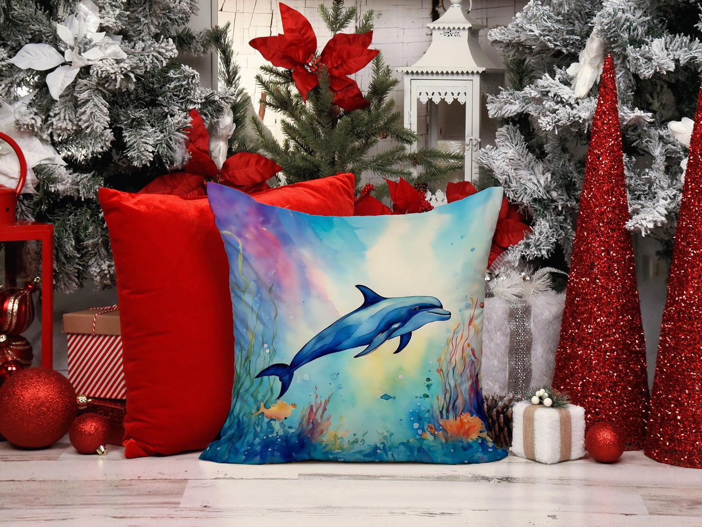 Dolphin Throw Pillow - One Color / One Size - Home & Garden - Home Textile - Pillows