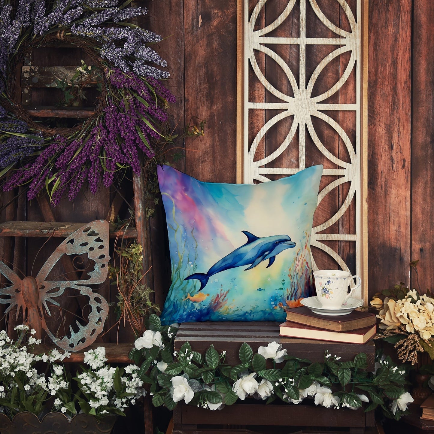 Dolphin Throw Pillow - One Color / One Size - Home & Garden - Home Textile - Pillows
