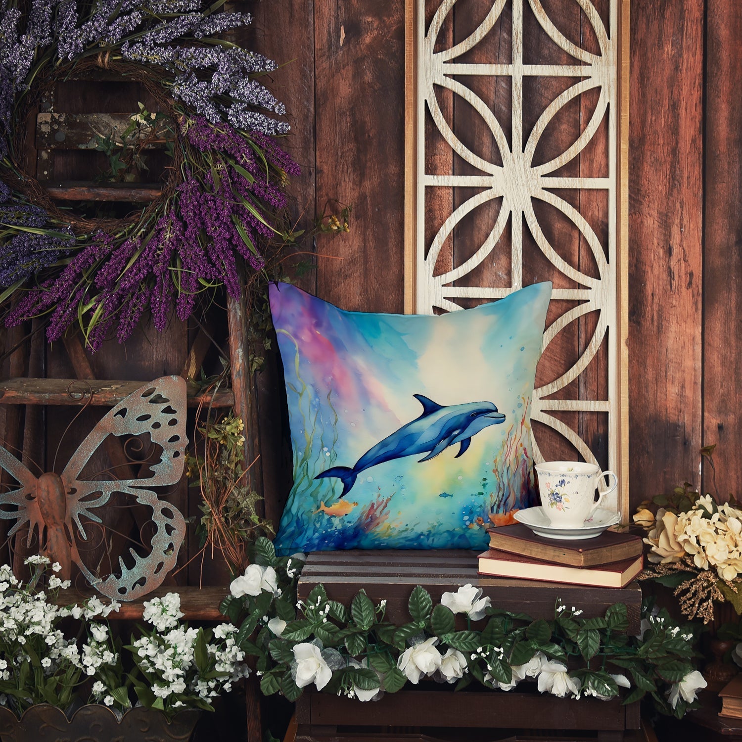Dolphin Throw Pillow - One Color / One Size - Home & Garden - Home Textile - Pillows