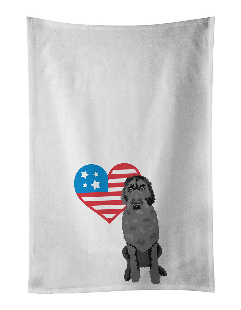 Doodle Black #3 Patriotic Kitchen Towel Set of 2 - One Color / One Size - Home & Garden - Home Textile - Towels