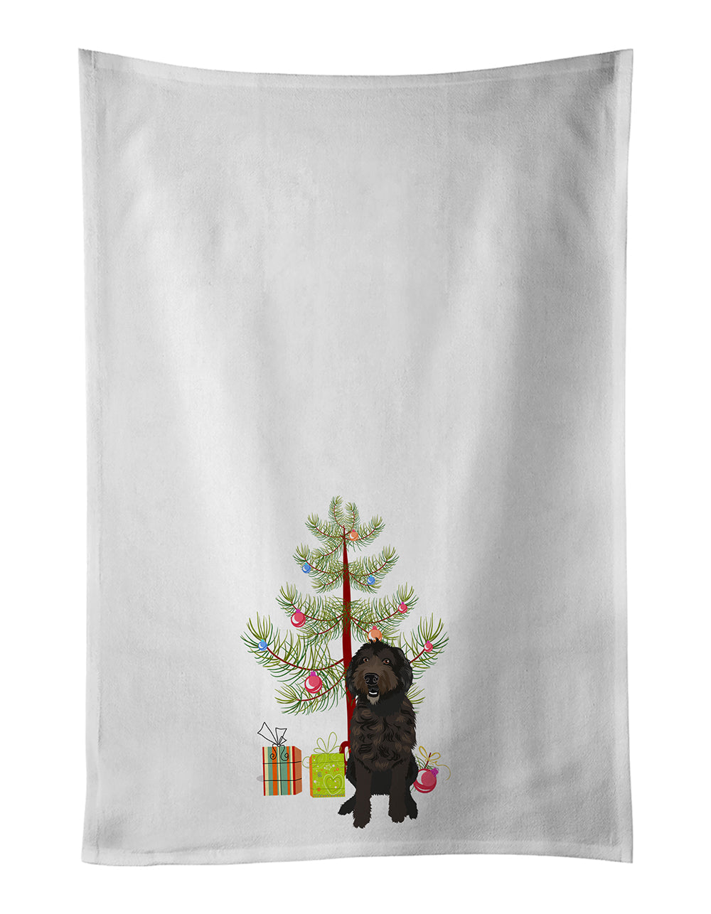 Doodle Chocolate #1 Christmas Kitchen Towel Set of 2 - One Color / One Size - Home & Garden - Home Textile - Towels