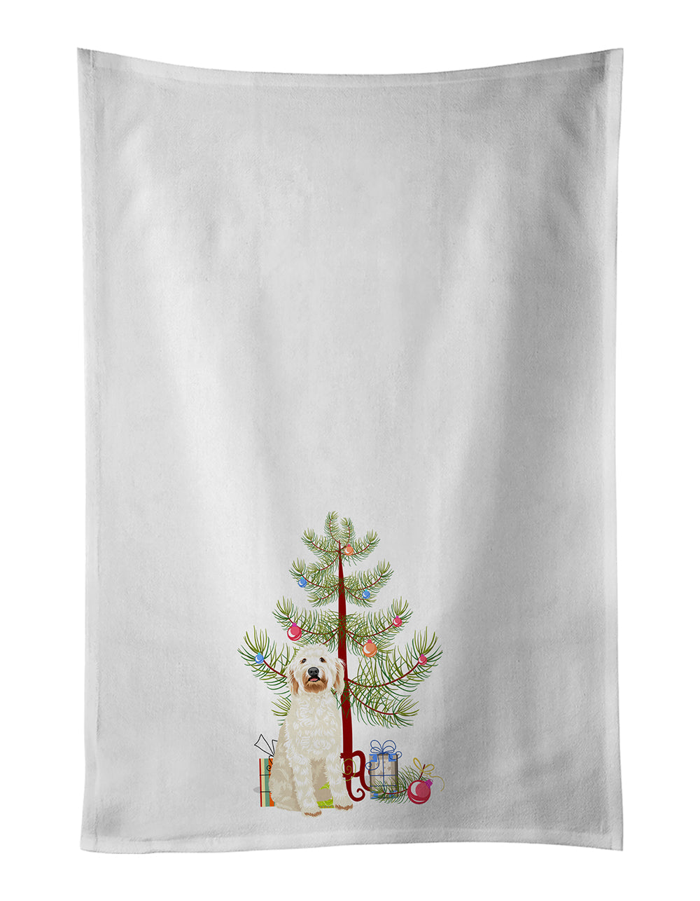 Doodle Cream #6 Christmas Kitchen Towel Set of 2 - One Color / One Size - Home & Garden - Home Textile - Towels