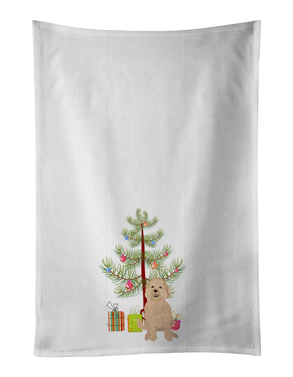 Doodle Fawn #1 Christmas Kitchen Towel Set of 2 - One Color / One Size - Home & Garden - Home Textile - Towels