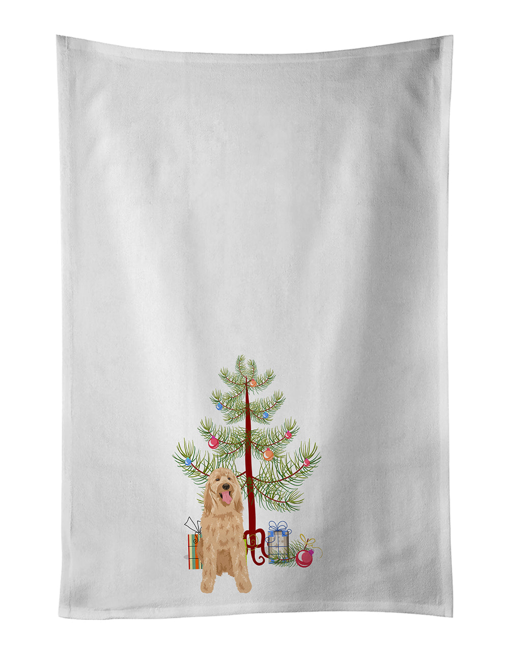 Doodle Fawn #3 Christmas Kitchen Towel Set of 2 - One Color / One Size - Home & Garden - Home Textile - Towels