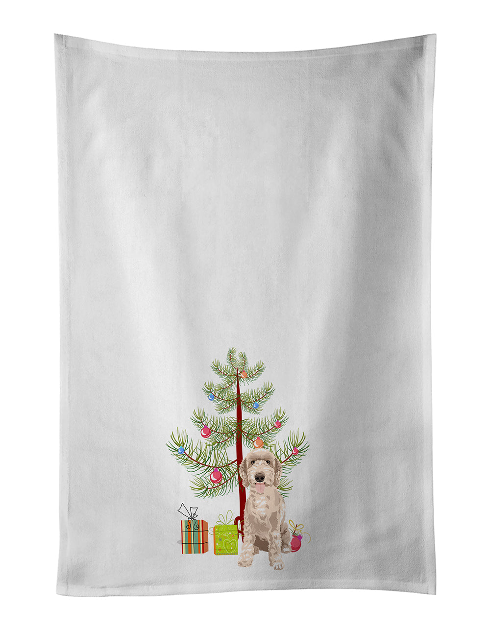 Doodle Fawn #5 Christmas Kitchen Towel Set of 2 - One Color / One Size - Home & Garden - Home Textile - Towels