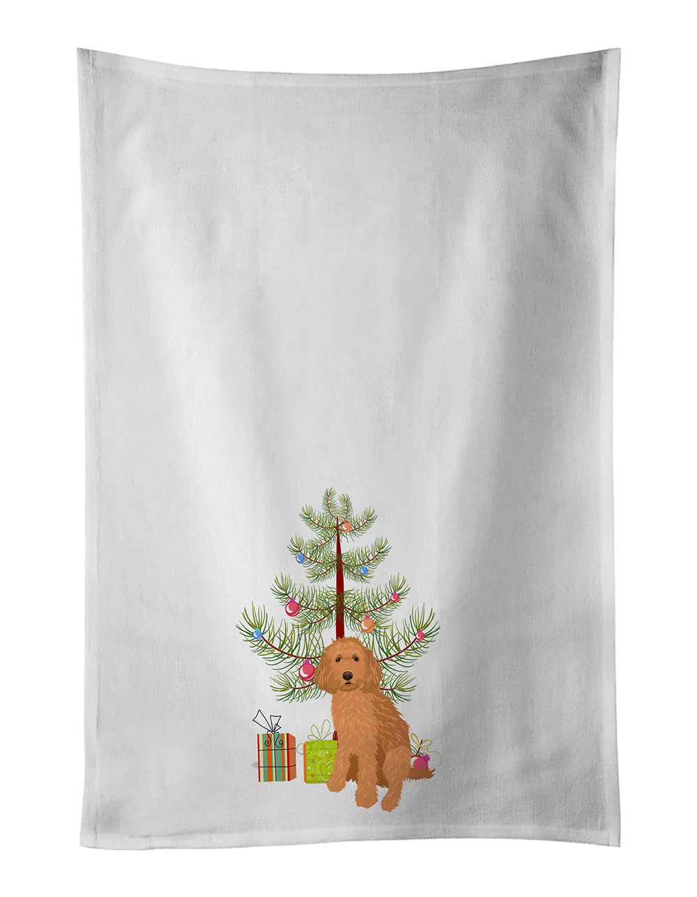 Doodle Red #1 Christmas Kitchen Towel Set of 2 - One Color / One Size - Home & Garden - Home Textile - Towels