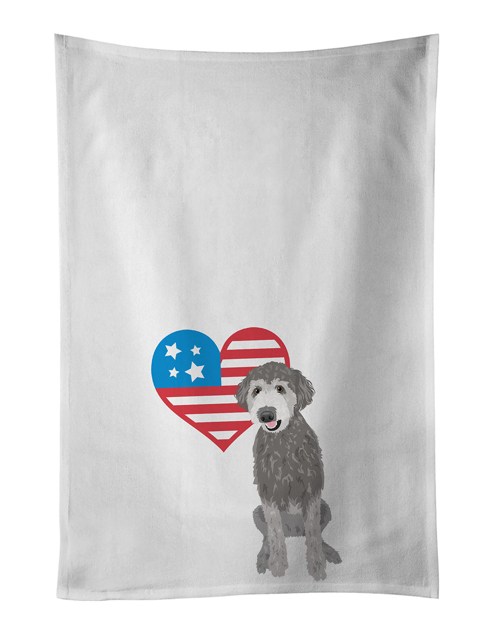 Doodle Silver #2 Patriotic Kitchen Towel Set of 2 - One Color / One Size - Home & Garden - Home Textile - Towels