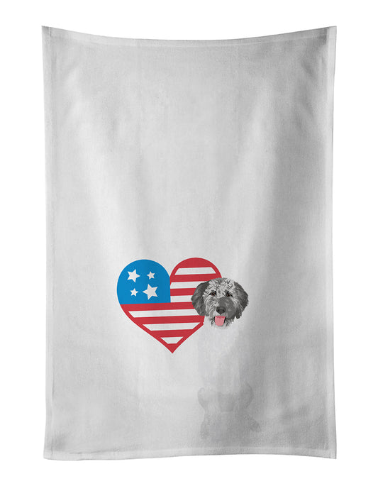 Doodle Silver #3 Patriotic Kitchen Towel Set of 2 - One Color / One Size - Home & Garden - Home Textile - Towels