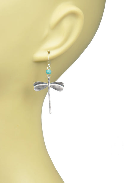 Dragonfly Amazonite Earrings - One Color / One Size - Jewelry & Accessories - Earrings - Drop Earrings
