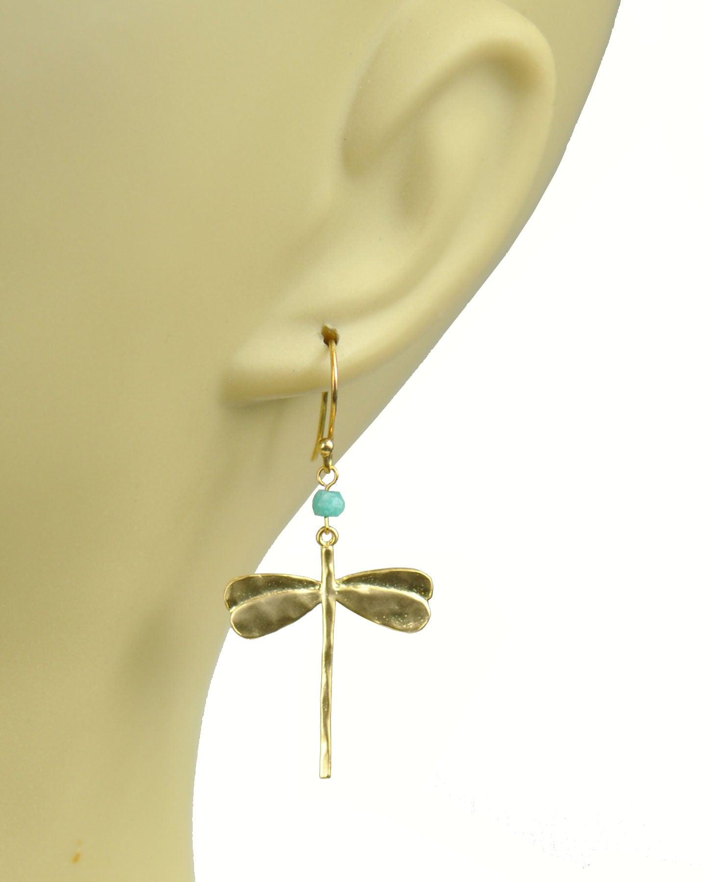 Dragonfly Amazonite Earrings - One Color / One Size - Jewelry & Accessories - Earrings - Drop Earrings