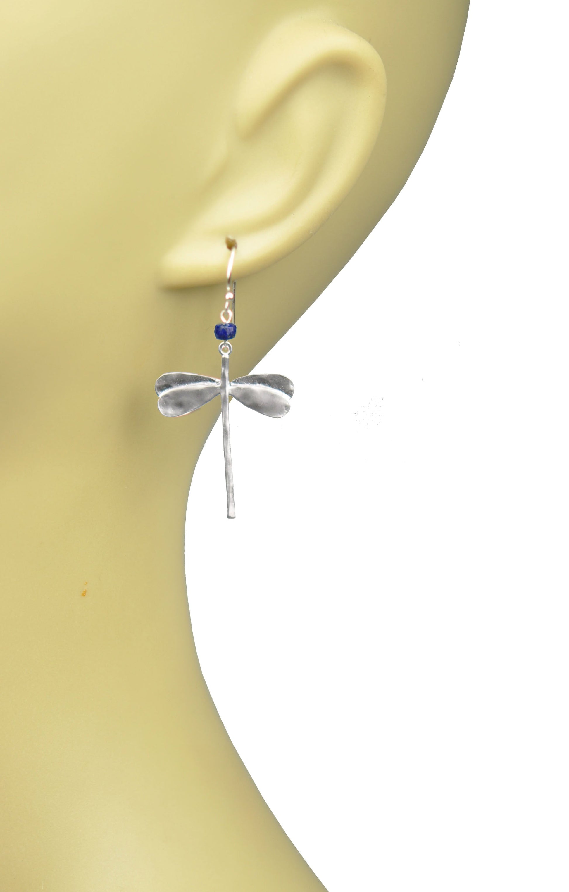 Dragonfly Lapis Lazuli Earrings - One Color / One Size - Jewelry & Accessories - Earrings - Drop Earrings
