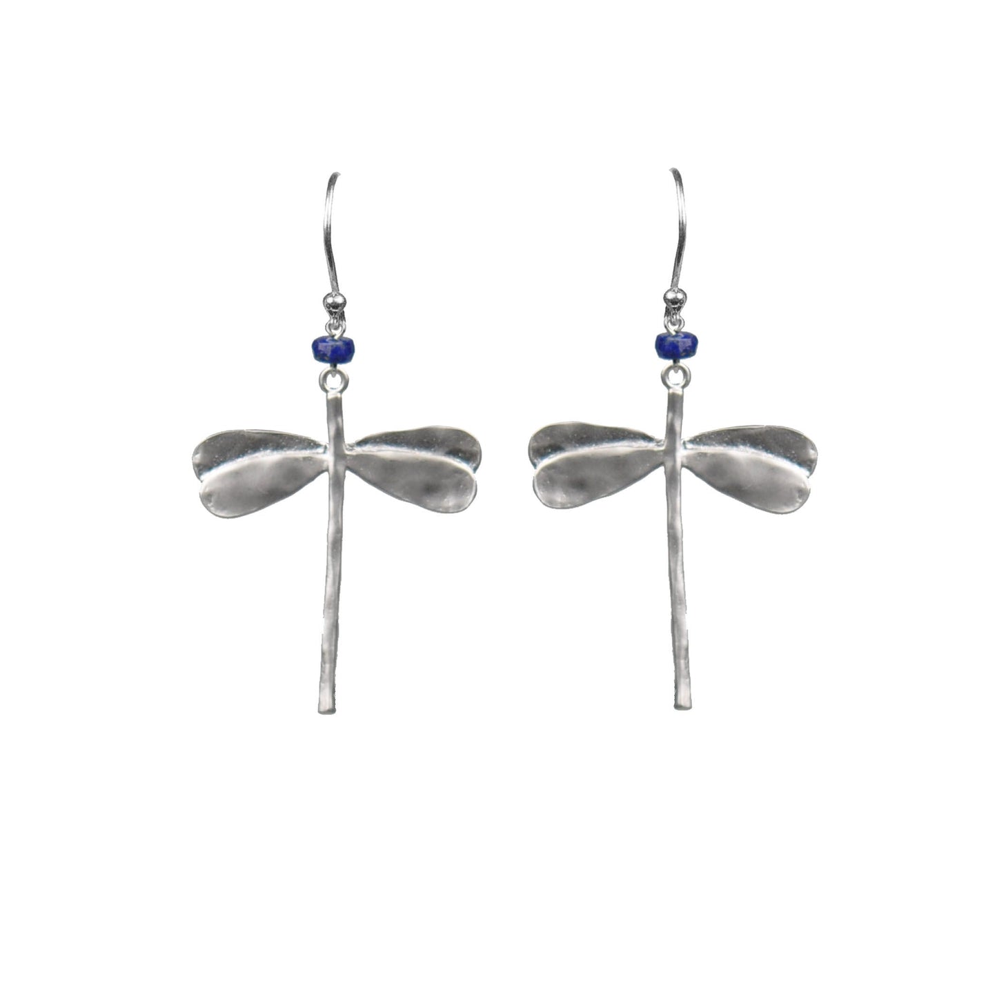 Dragonfly Lapis Lazuli Earrings - One Color / One Size - Jewelry & Accessories - Earrings - Drop Earrings