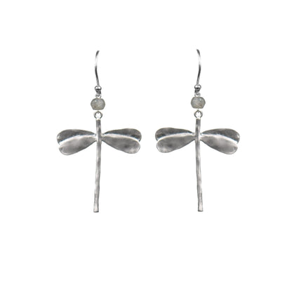 Dragonfly Mystic Labradorite Earrings - One Color / One Size - Jewelry & Accessories - Earrings - Drop Earrings