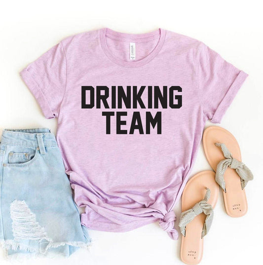 Drinking Team T-Shirt - Women’s Fashion - Women’s Clothing - Tops & Tees - T-Shirts