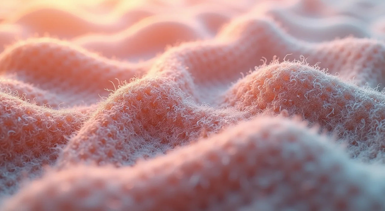 Close-up view of tightly woven fabric texture showing thread density and weave structure