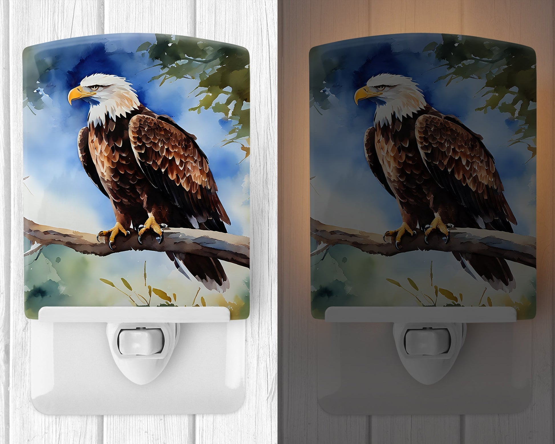 Eagle Ceramic Night Light - One Color / One Size - Home & Garden - Home Improvement - Lights & Lighting - Night Lights