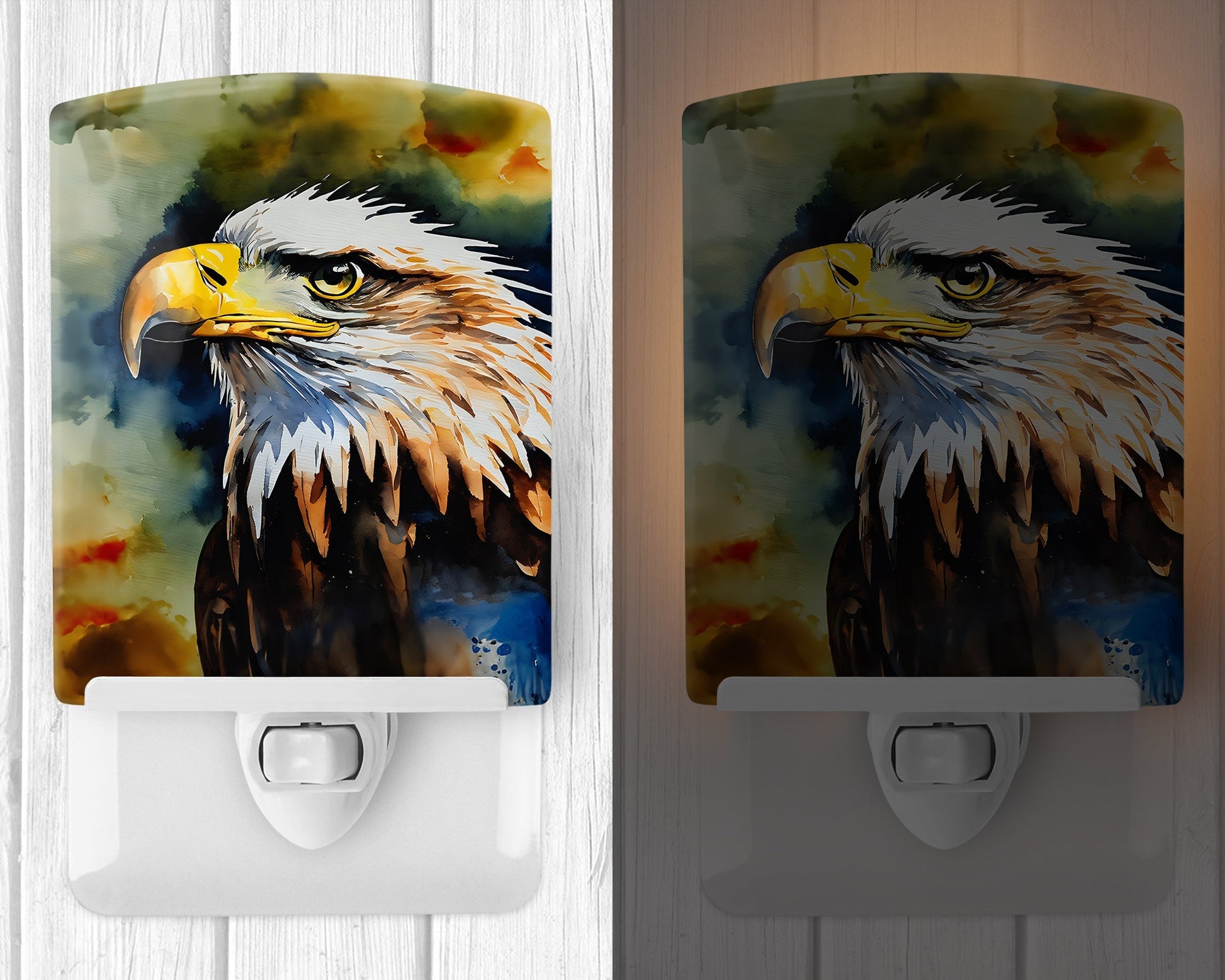 Eagle Ceramic Night Light - One Color / One Size - Home & Garden - Home Improvement - Lights & Lighting - Night Lights