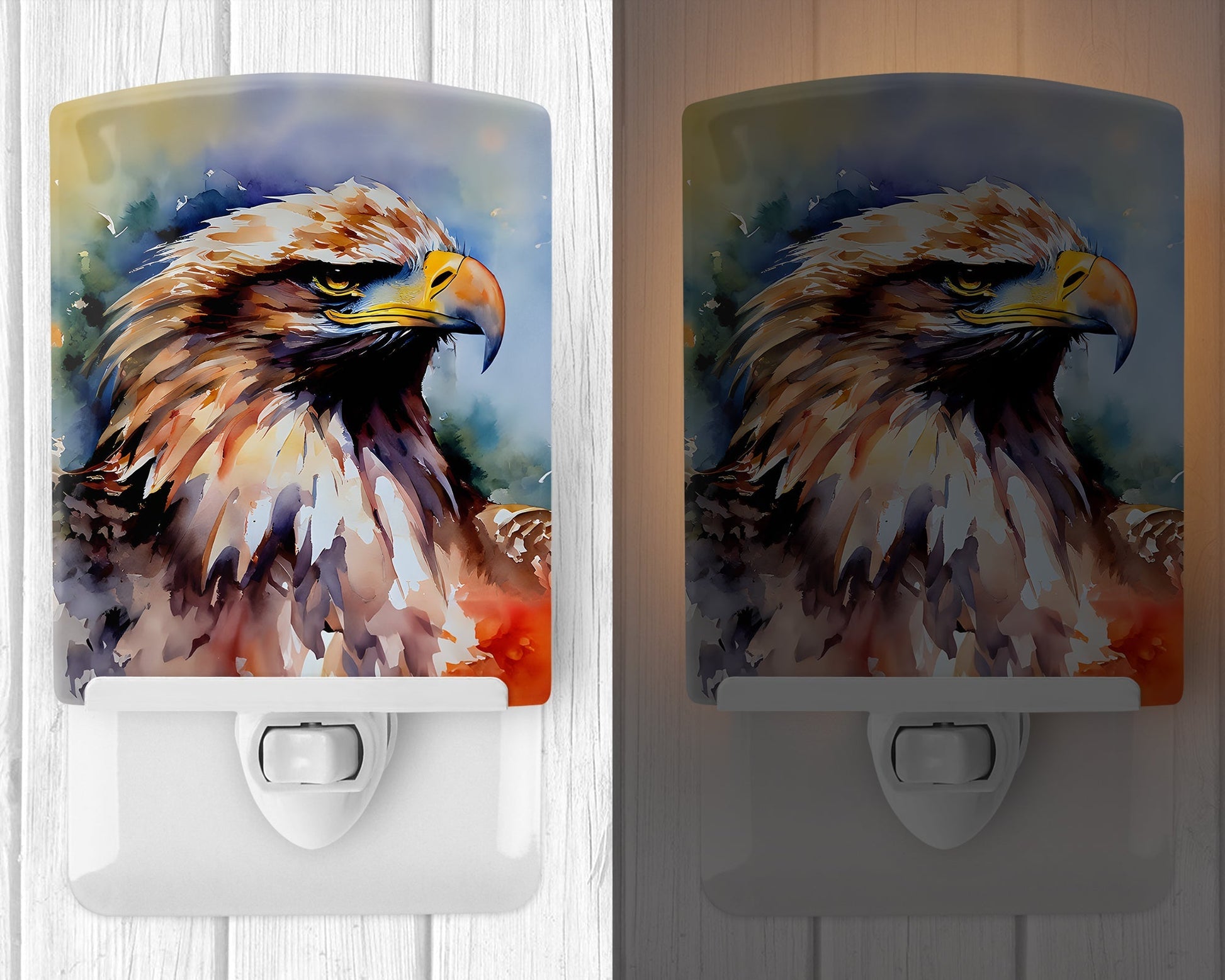 Eagle Ceramic Night Light - One Color / One Size - Home & Garden - Home Improvement - Lights & Lighting - Night Lights