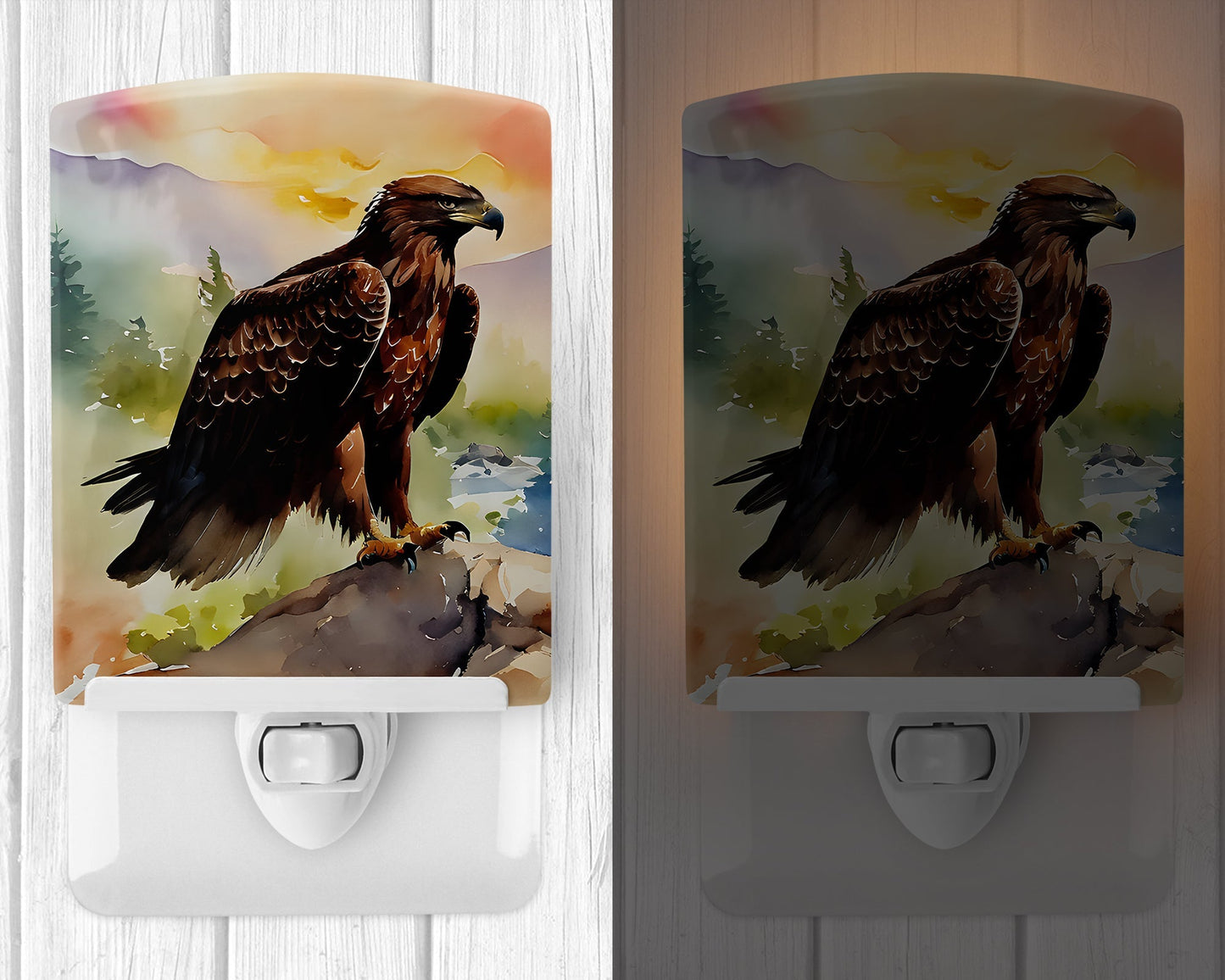 Eagle Ceramic Night Light - One Color / One Size - Home & Garden - Home Improvement - Lights & Lighting - Night Lights