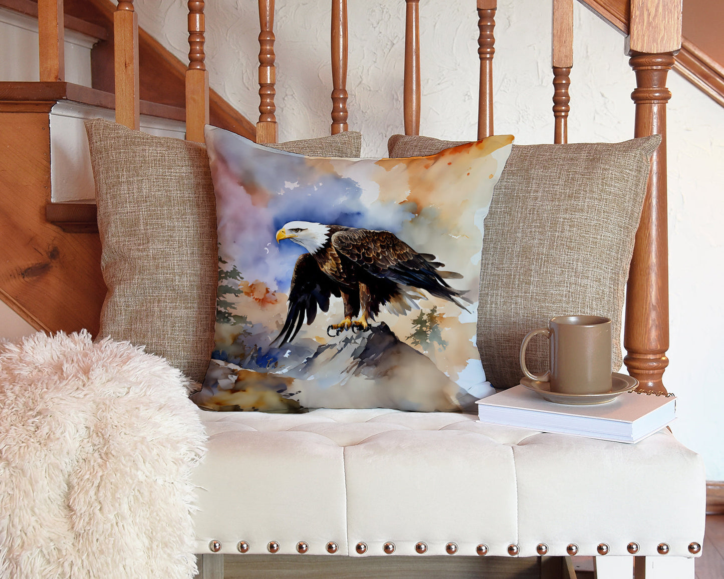 Eagle Throw Pillow - One Color / One Size - Home & Garden - Home Textile - Pillows