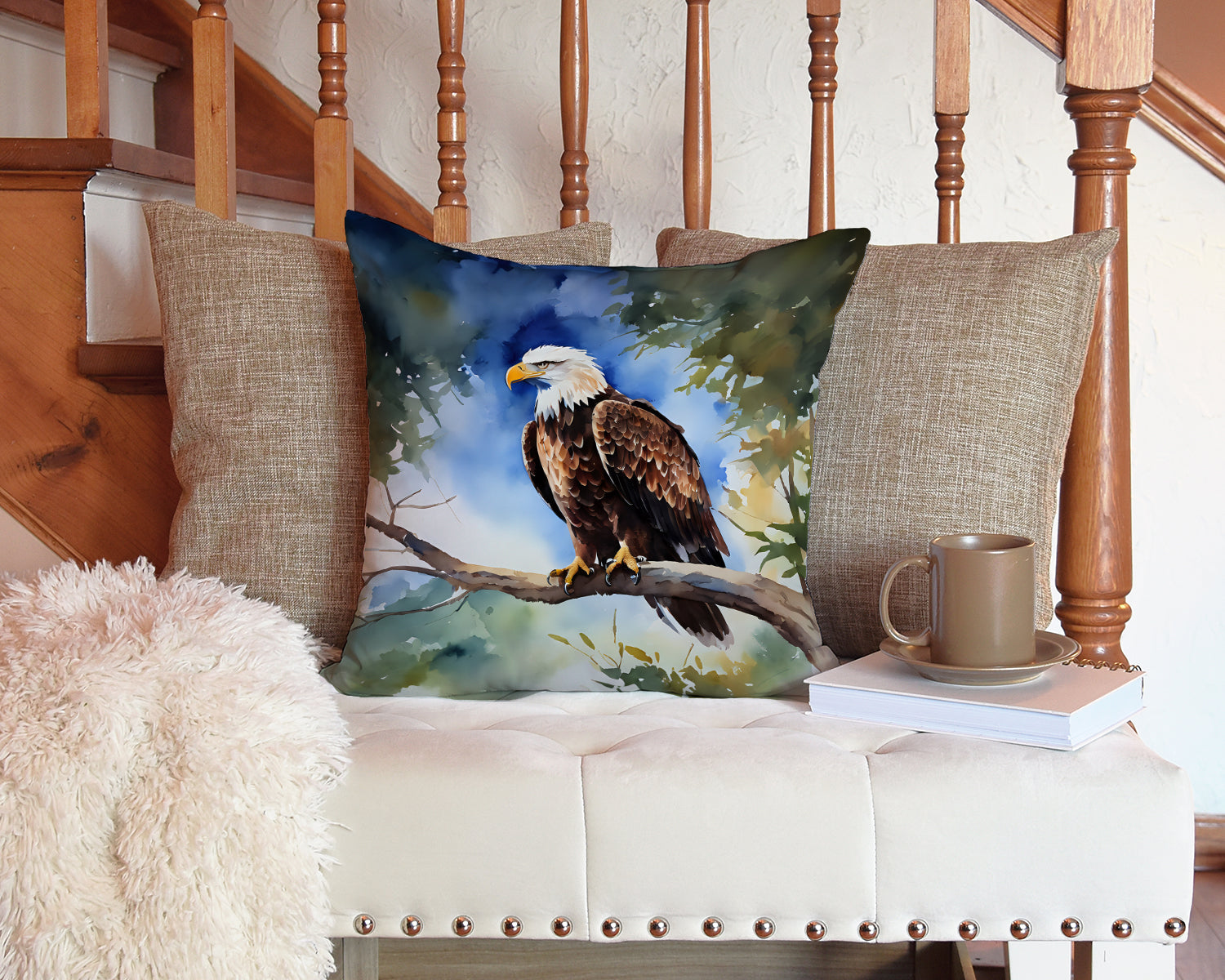 Eagle Throw Pillow - One Color / One Size - Home & Garden - Home Textile - Pillows