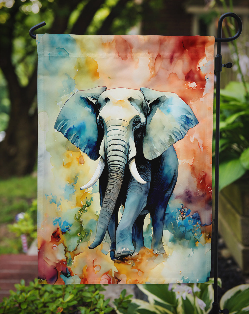 Elephant Garden Flag - One Color / One Size - Home & Garden - Home Decor - Flags Banners & Accessories