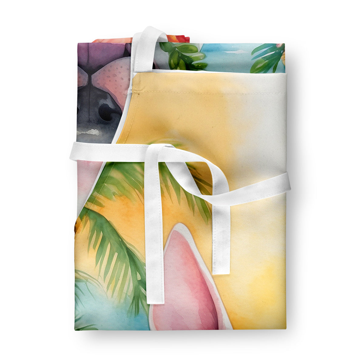 English Bull Terrier Luau Apron - One Color / One Size - Home & Garden - Kitchen Dining & Bar - Table Decoration &