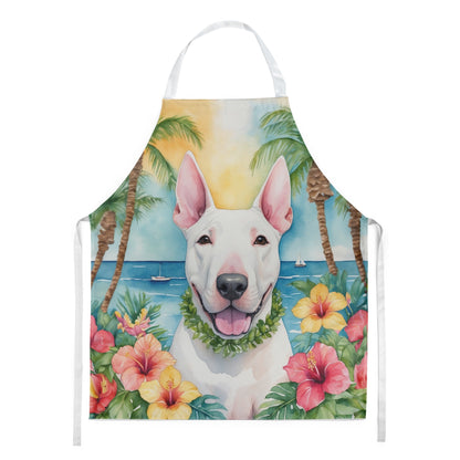 English Bull Terrier Luau Apron - One Color / One Size - Home & Garden - Kitchen Dining & Bar - Table Decoration &