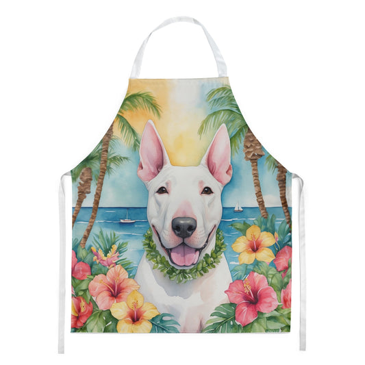 English Bull Terrier Luau Apron - One Color / One Size - Home & Garden - Kitchen Dining & Bar - Table Decoration &