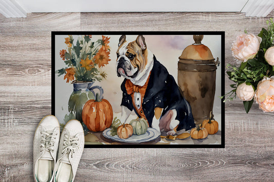English Bulldog Fall Kitchen Pumpkins Doormat - One Color / One Size - Home & Garden - Home Textile - Carpets & Rugs